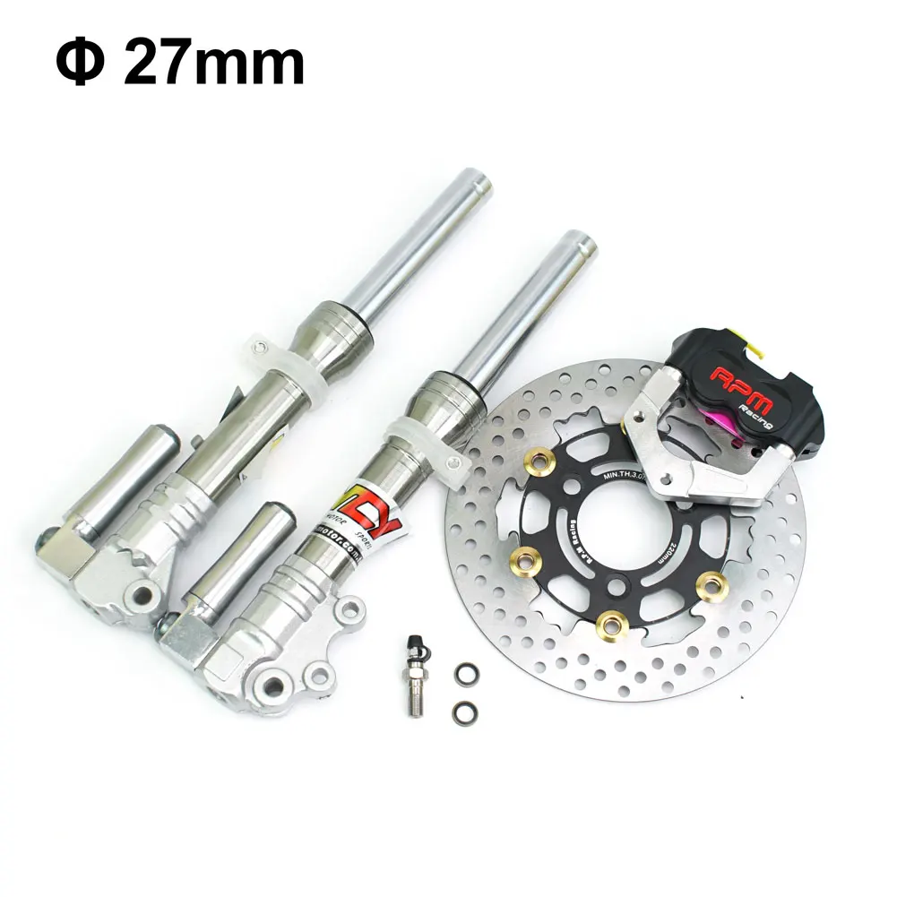 360MM 27 Core Motorcycle Front Fork Shock Absorber For Yamaha RSZ JOG Niu UQI Scooter BWS Zoomer Gy6 Electric Scooter