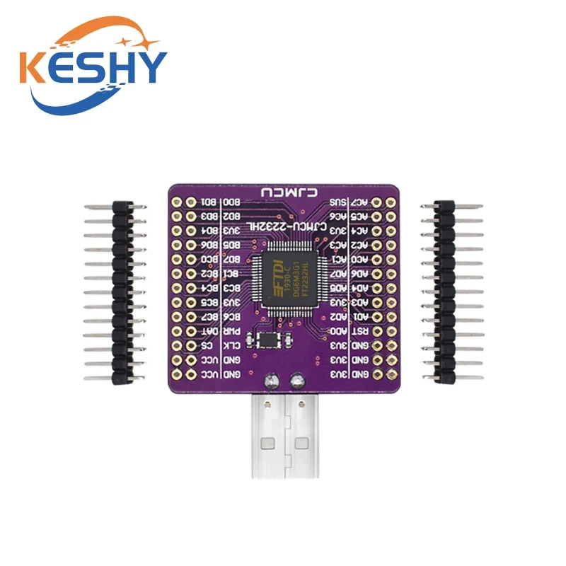 MCU-2232 FT2232HL USB TURN UART/FIFO/SPI/I2C/JTAG/RS232 Module External Memory