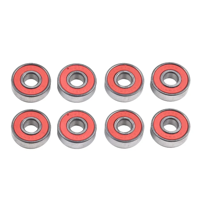 8pcs Ceramic Ball 608RS Inline Roller Skate Wheel Bearing ABEC 11 Anti-rust Skateboard Wheel Bearing  8x22x7mm 6