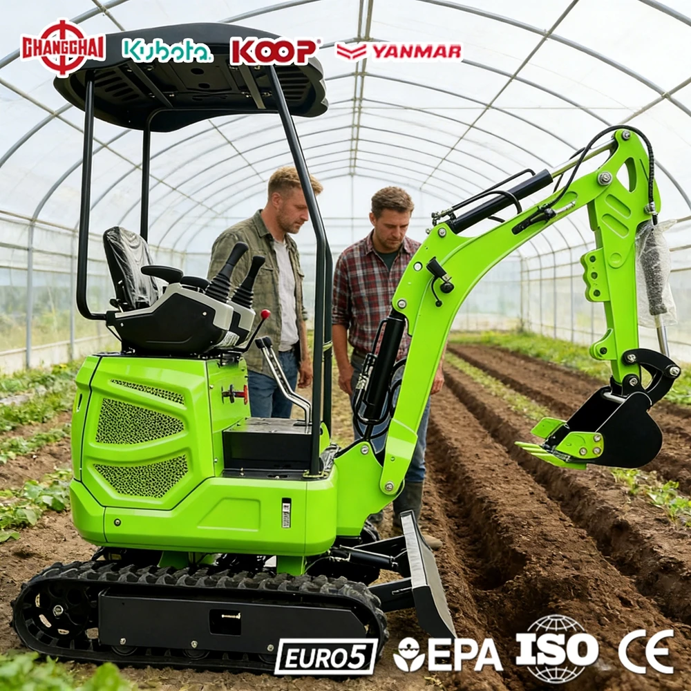 

Mini Excavator 0.8Ton Excavators Construction 1.5Ton Yanmar Engine 1.8Ton Europe CE Manufacturer Direct Sales