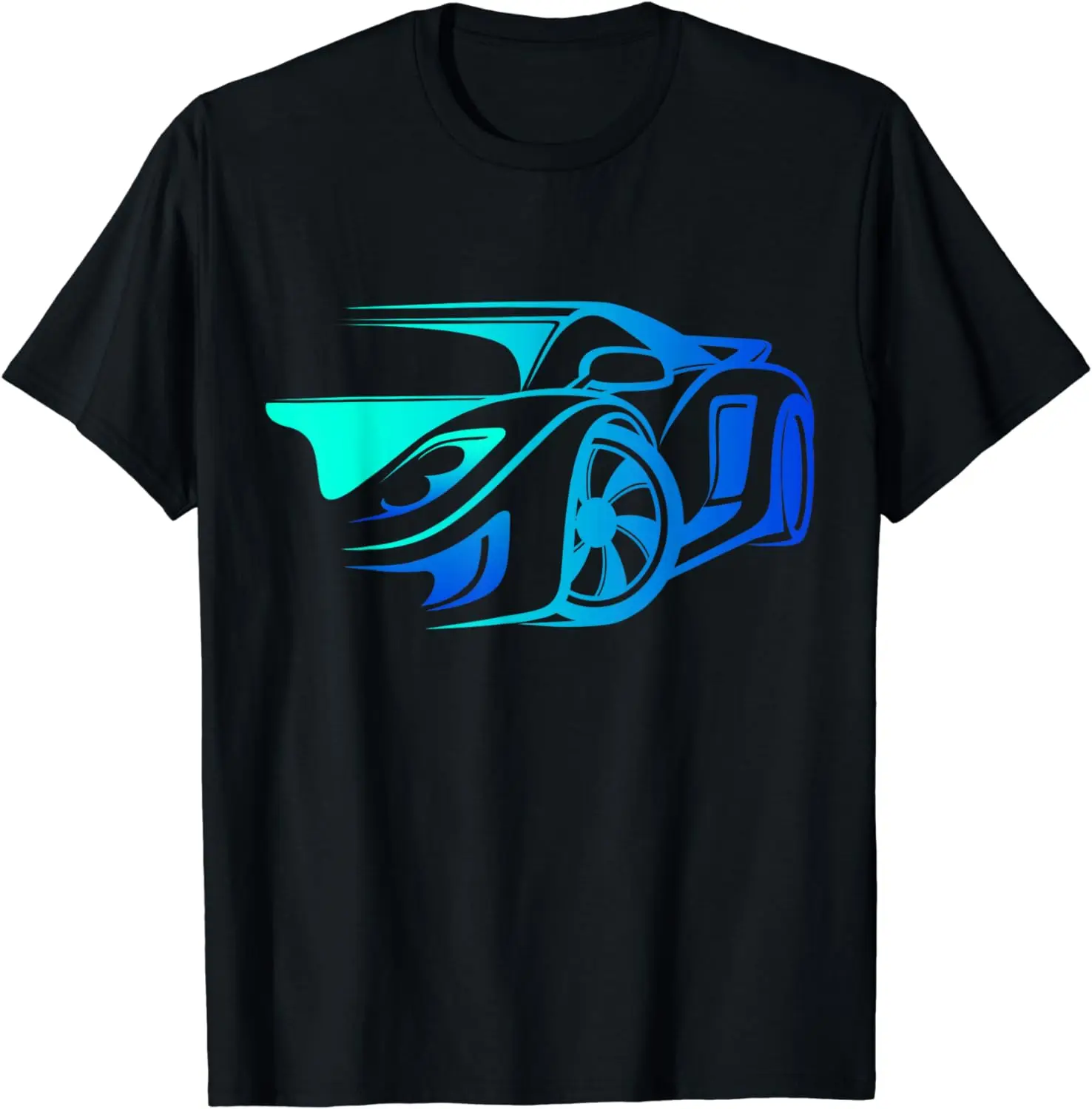 Exotic Car Supercharge Turbo Sports Car T- Shirt Short Sleeve Tshirt Streetwear