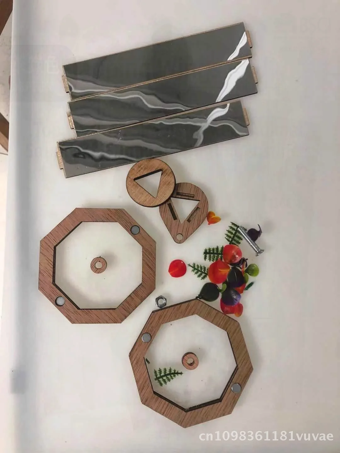 DIY Houten Caleidoscoop Creatief Handgemaakt Ambachtelijk Educatief Speelgoed voor Kinderen Buiten Leren Bruine Kleur 20x10cm Grootte