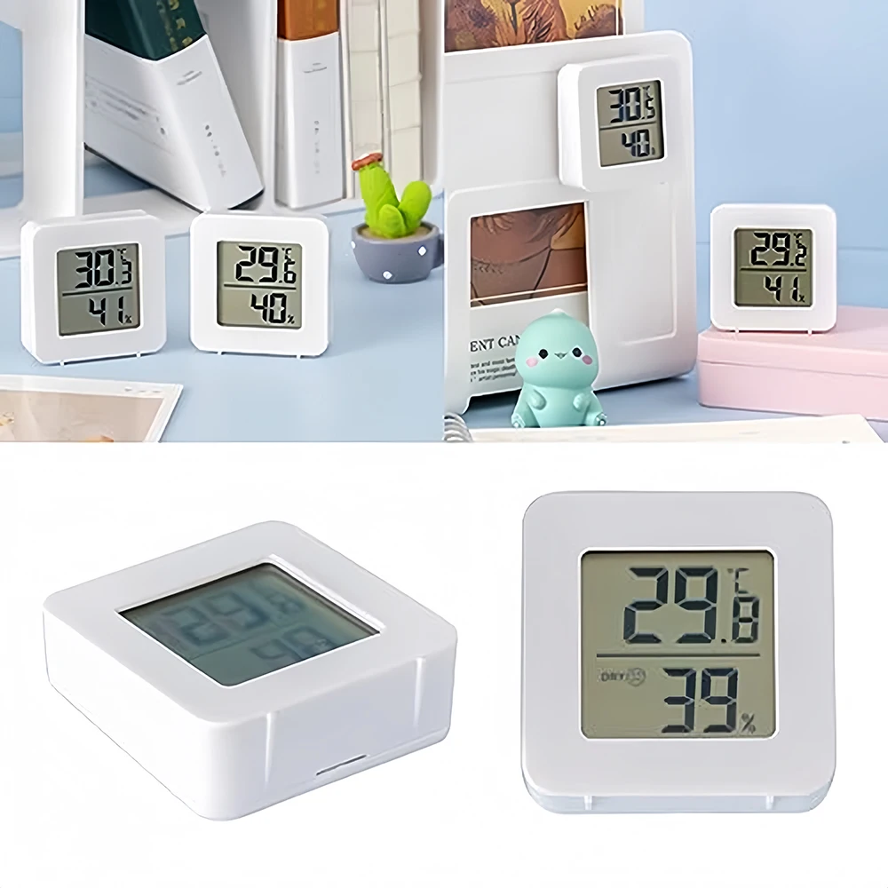 

LCD Digital Thermometer Hygrometer Indoor Desk Wall Mount Electronic Temperature Humidity Meter Sensor Weather Station for Home