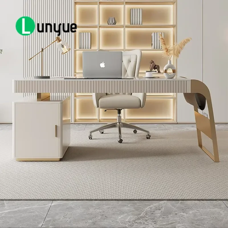 New Office Desk Luxury Excecutive Office Desk Modern Marble Top Home Office Furniture Manager Workstation