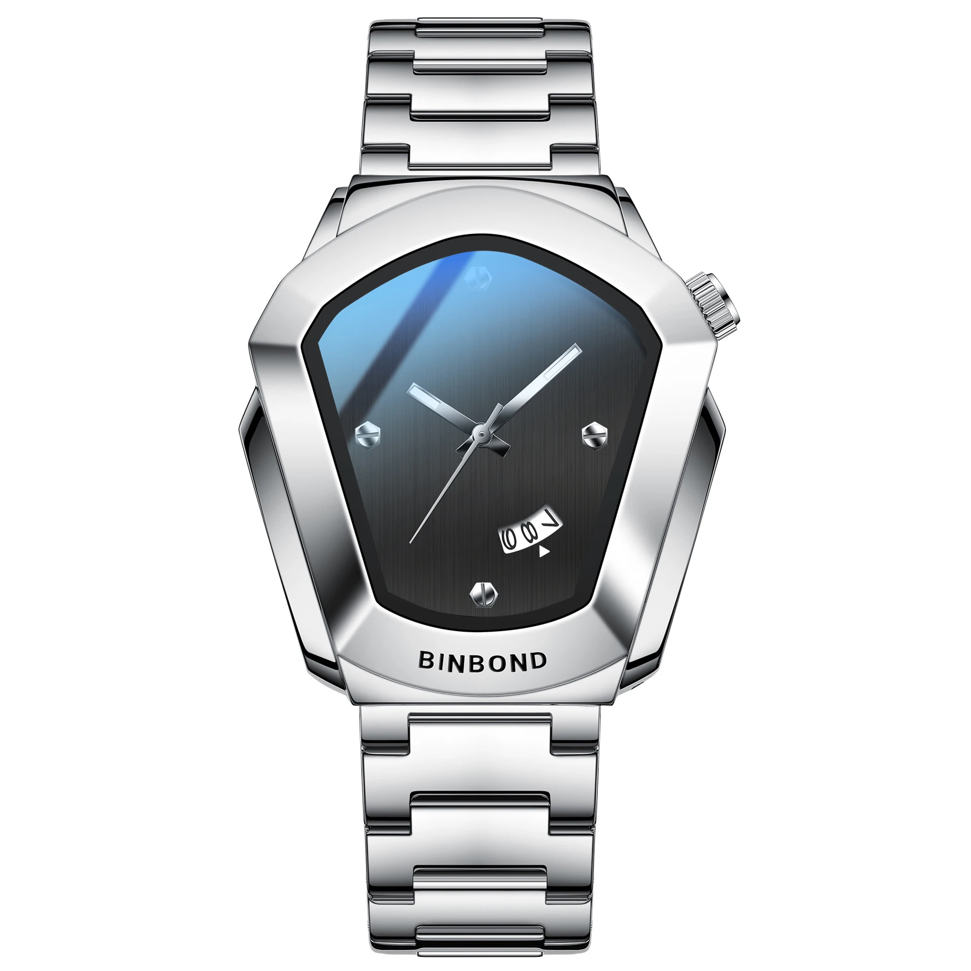 メンズ腕時計ビジネスハイエンド八角形ネジ付き防水男性ファッション時計クォーツ時計ギフト