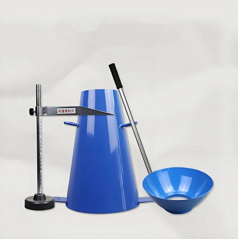 100*200*300mm Concrete Slump Test Apparatus Kit with Measuring Stand Ruler & Tamping Rod