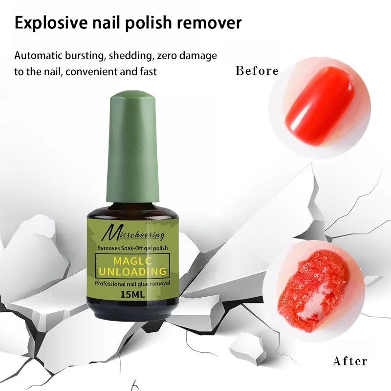 Magiczny płyn do usuwania lakieru do paznokci, szybki preparat do usuwania żelu, czysty płyn do usuwania lakieru UV, do usuwania lakieru semi-permanentnego, narzędzia do usuwania lakieru do paznokci, manicure