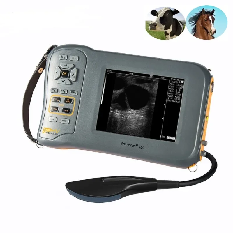 

5.8 Inches Handheld Farm Animal Diagnosis Equipment Black And White Veterinary Ultrasound Scanner Portable USG