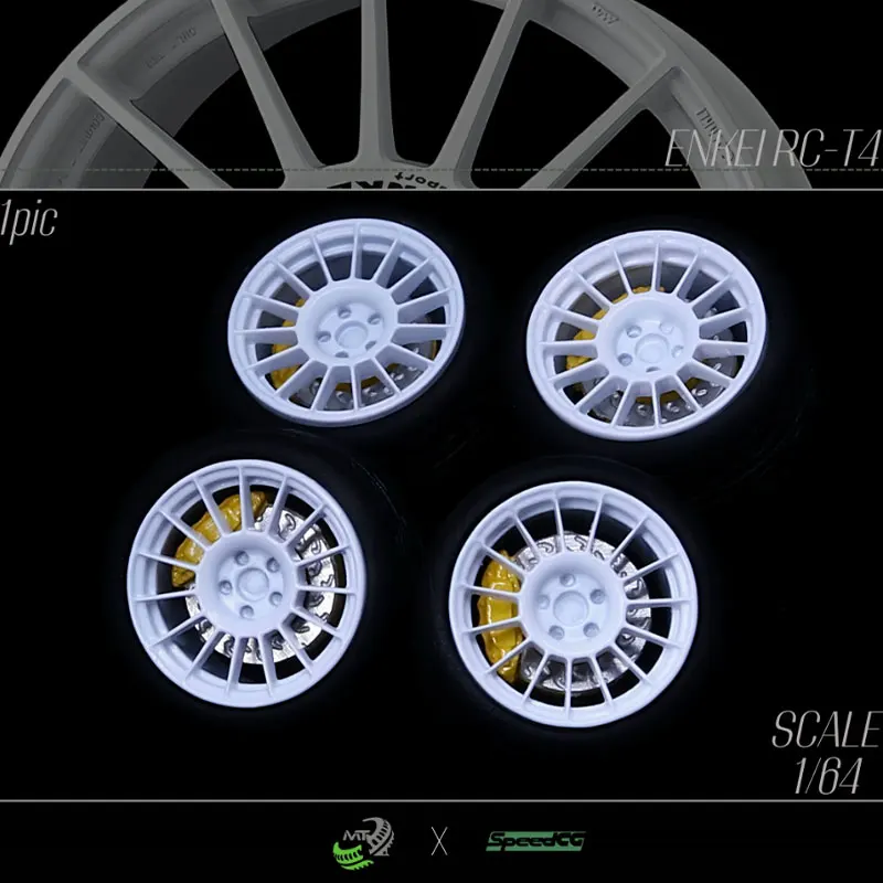 SpeedCG 1/64 moyeu de roue modifié pour voiture SE092/27/96/90 8.4/9.4/10/11mm pneus en caoutchouc roues en résine adaptées aux voitures modèles statiques 1:64