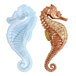 Hippocampus Silicone Mold DIY Sea Horse Desktop Decoration Epoxy Resin Molds Arts Wall Decoration Pendant