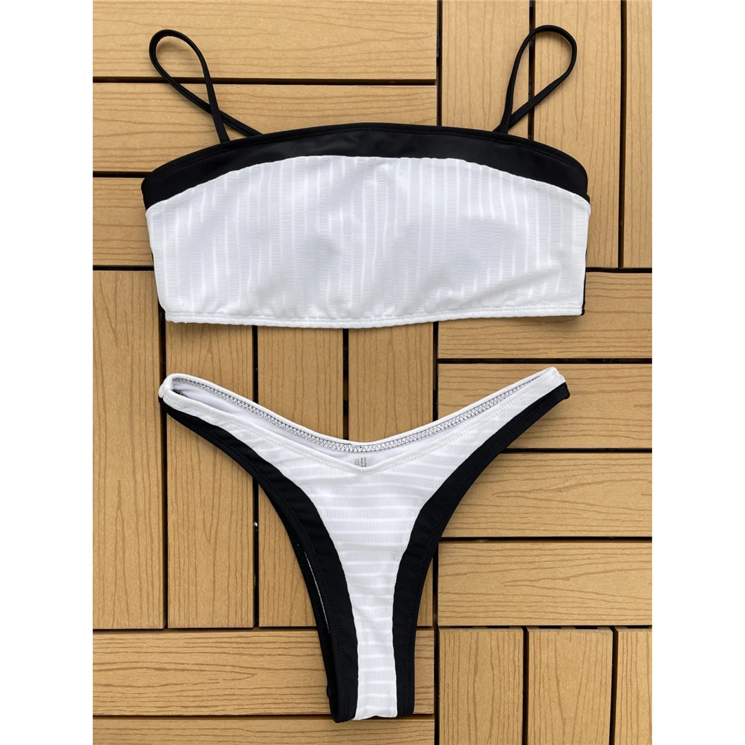 Neuer, verführerischer, zweiteiliger Bikini mit mittlerer Taille im brasilianischen Stil, Damen-Badeanzug, zweiteiliges Bikini-Set, Badebekleidung, Badeanzug, Modell V4803. – Detail 9