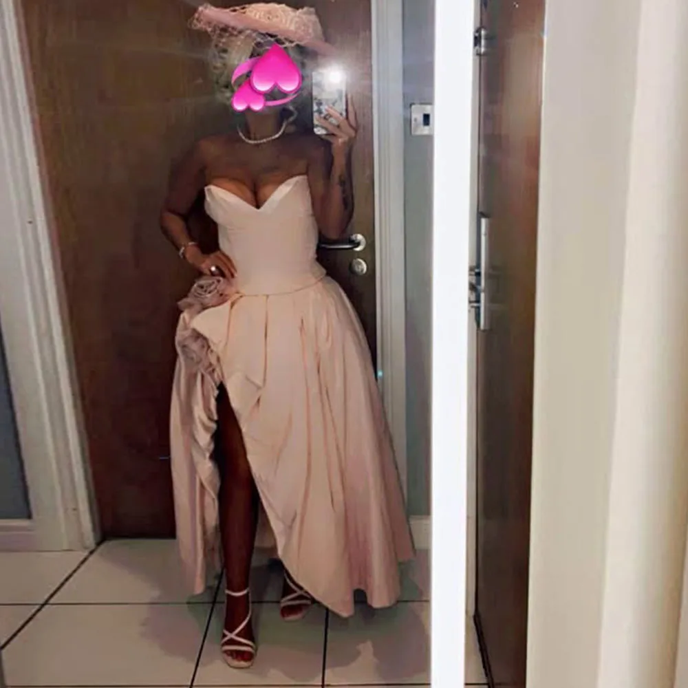 

Короткое коктейльное платье спереди Коктейльное платье трапециевидной формы без бретелек Платье для дня рождения без рукавов Свадебное платье для выпускного вечера