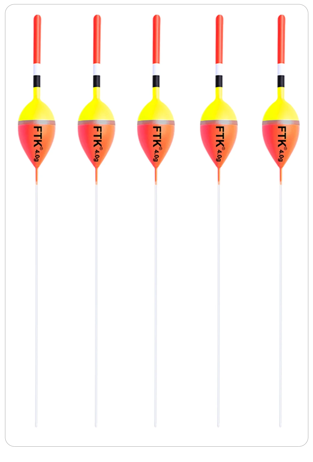 NGB 5 Stück/PACK Vertikale Angelposen aus Barguzinsky-Fichte, 18cm-22,5cm, Auftrieb 1g-4g, Fischposen für Karpfenangeln – Detail 9