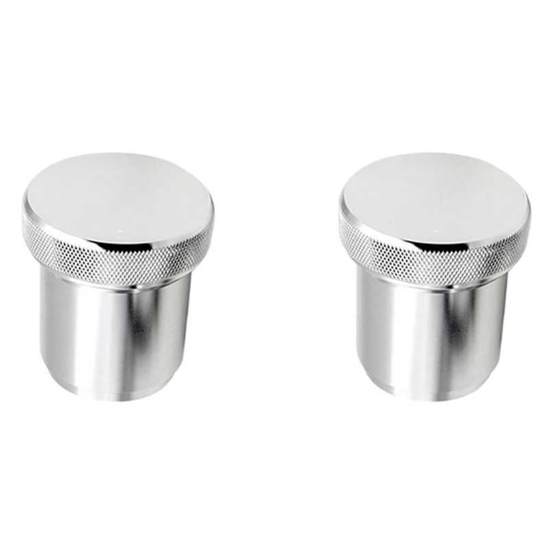 

2X Aluminum Alloy 1.5Inch 1 1/2Inch I.D. Weld On Cap And Neck Fuel Filler Tank Water Sump Silver