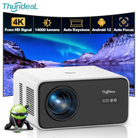 ThundeaL Mini Portable HD Projector TD85SE TD85 TD85W Android 12 WiFi 6 Home Theater Meeting 2K 4K Video Movie Beam Projector