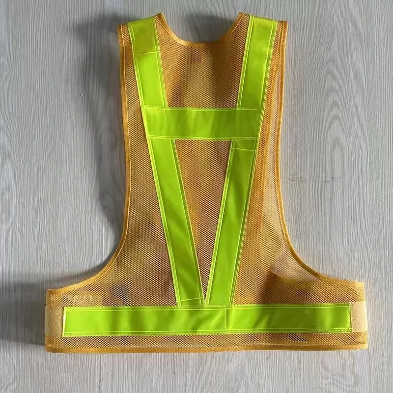 High Light Yellow Reflective Vest PVC Tape Safety Clothing