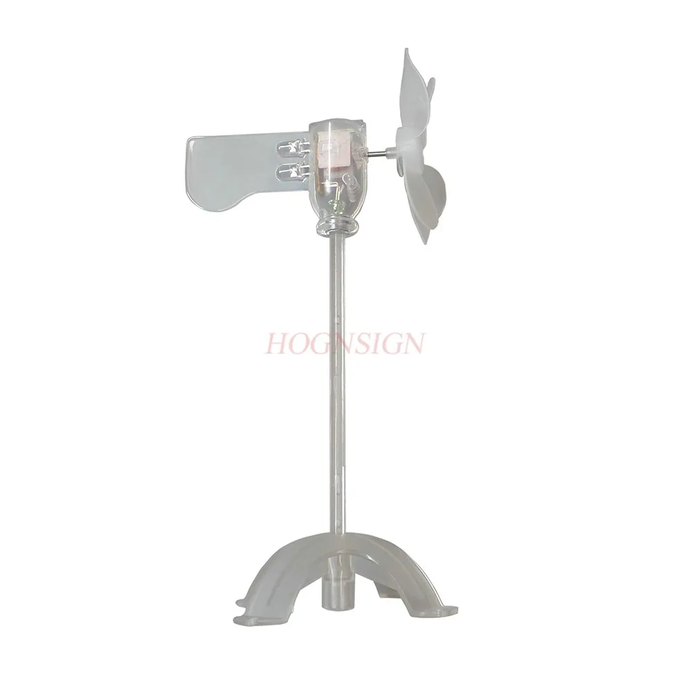 

Mini wind turbine with base, small wind power, self luminous landscape decoration warning light