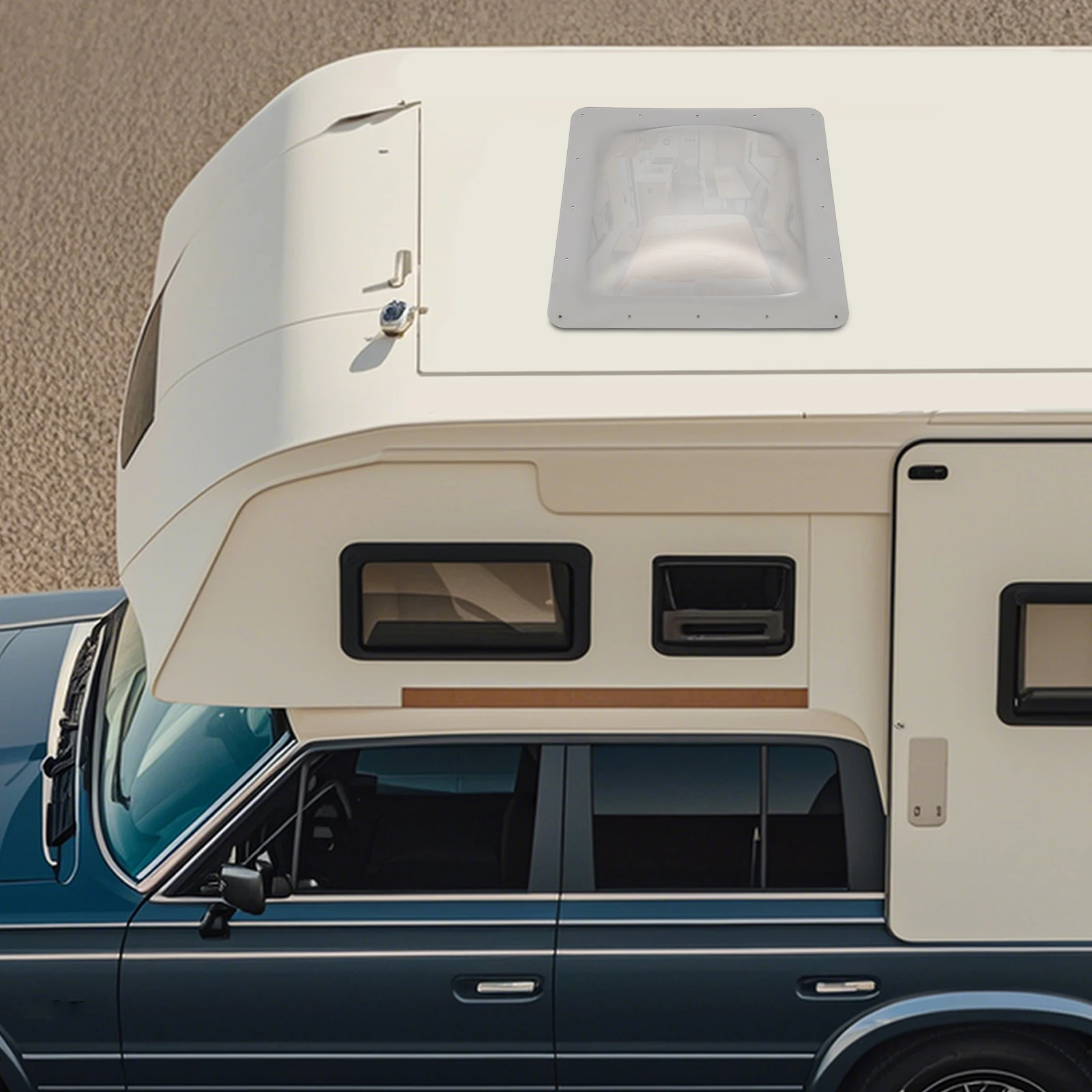 18inx18in RV كوة استبدال غطاء العربة RV كوة الغطاء الخارجي RV كوة الخارجي قبة صالح للمخيمات RVs