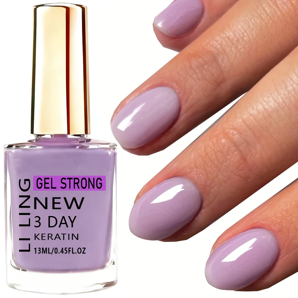 Icy Sheer Light Purple Nail Hardener- New for Spring/Summer-Air Dry, Fast Manicure, A Must-Have for Nail Lovers.