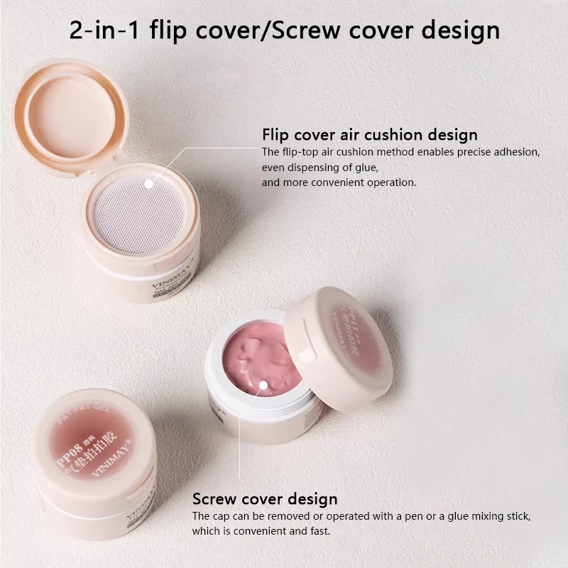 8ml Nail Art tapotement colle vernis à ongles 24 couleurs Pat peinture Gel vernis dégradé claque vernis à ongles tremper UV LED pour manucure