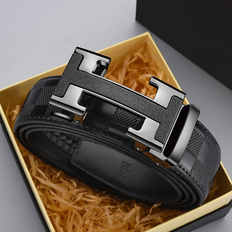 Роскошный брендовый мужской ремень, высококачественный кожаный деловой дизайнерский знаменитый ремень для мужчин, джинсовый ремень, мужской ремень с металлической пряжкой