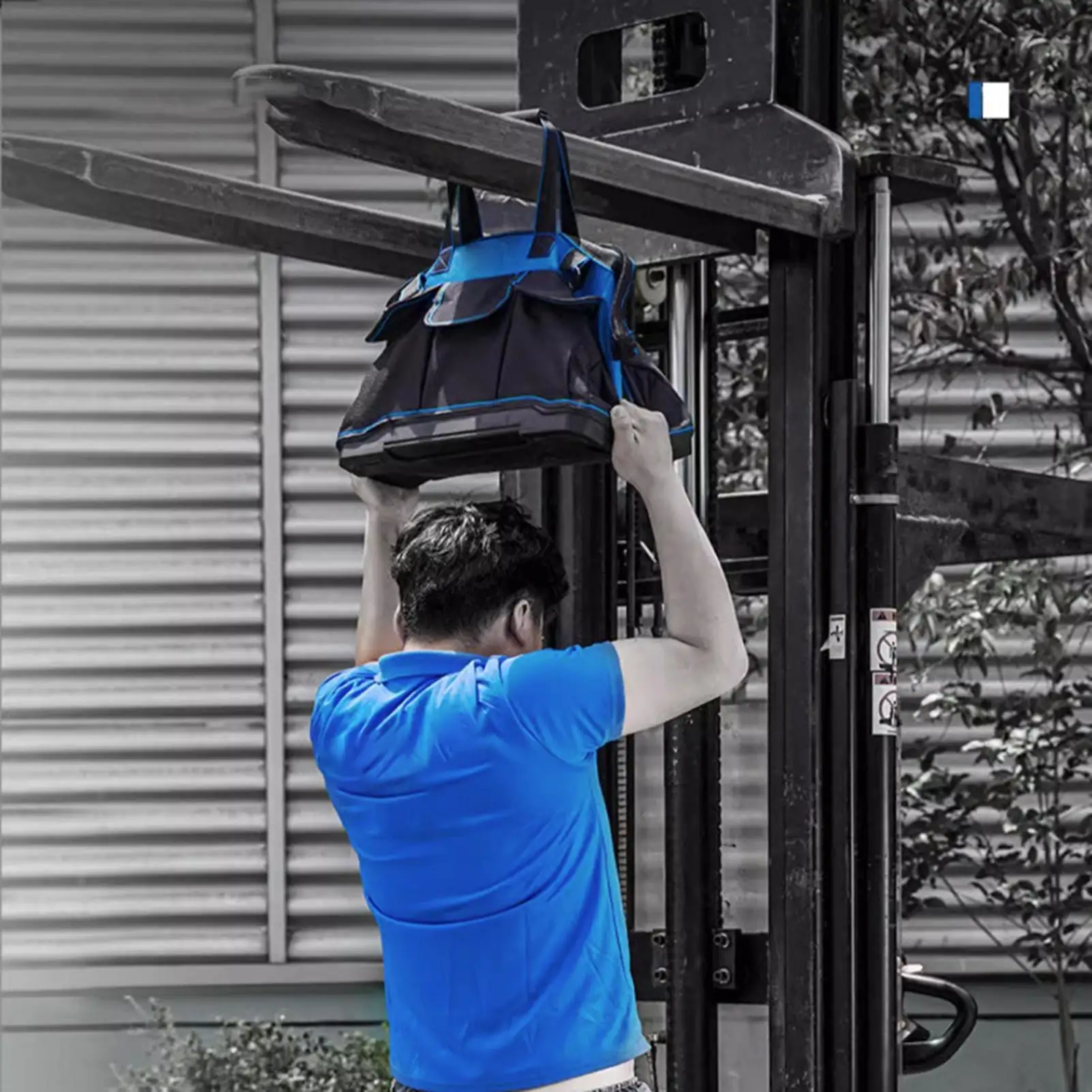 Electrician Tool Bag Heavy Duty Waterproof Ergonomic Handle Portable Mechanic Tool Bag For Construction Work Home Garage