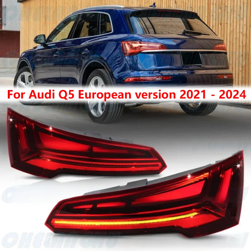 

LED Tail Light For Audi Q5 European version 2021 2022 2023 2024 Car accessories 1 Pair Rear Lamp Brake Light