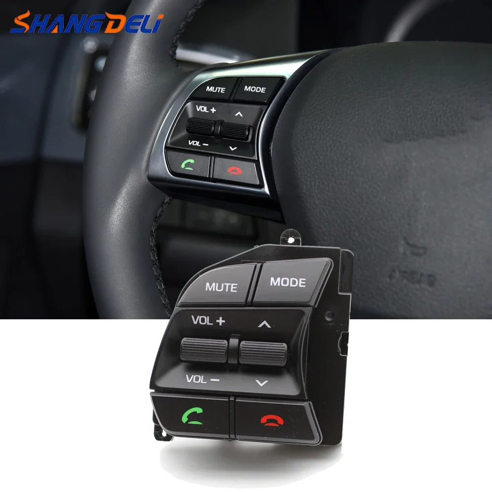 Für Hyundai Sonata LF 2017 2018, Lenkrad-Taste, Bluetooth, Telefon, Tempomat, Fernbedienung, linke Musik-Taste