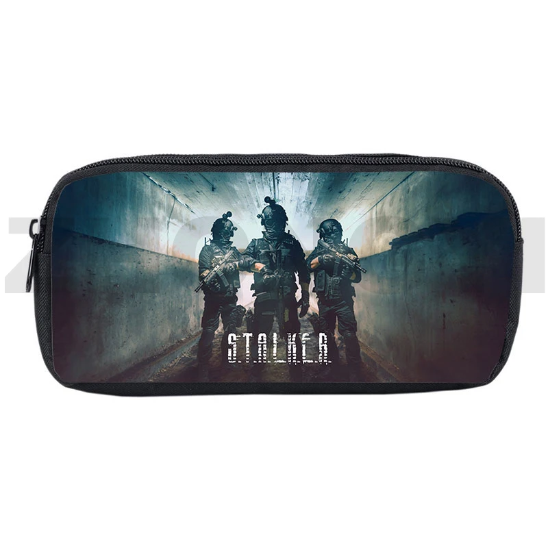 Hot 3D Game Stalker 2 Pencil Case Shadow of Gun Pouch Bag S.T.A.L.K.E.R. 2 Anime Makeup Box School Supplies Stationery Storage