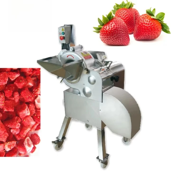 400W Fruit & Vegetable Dicing & Cube Cutting Machine with Engine-mango & apple