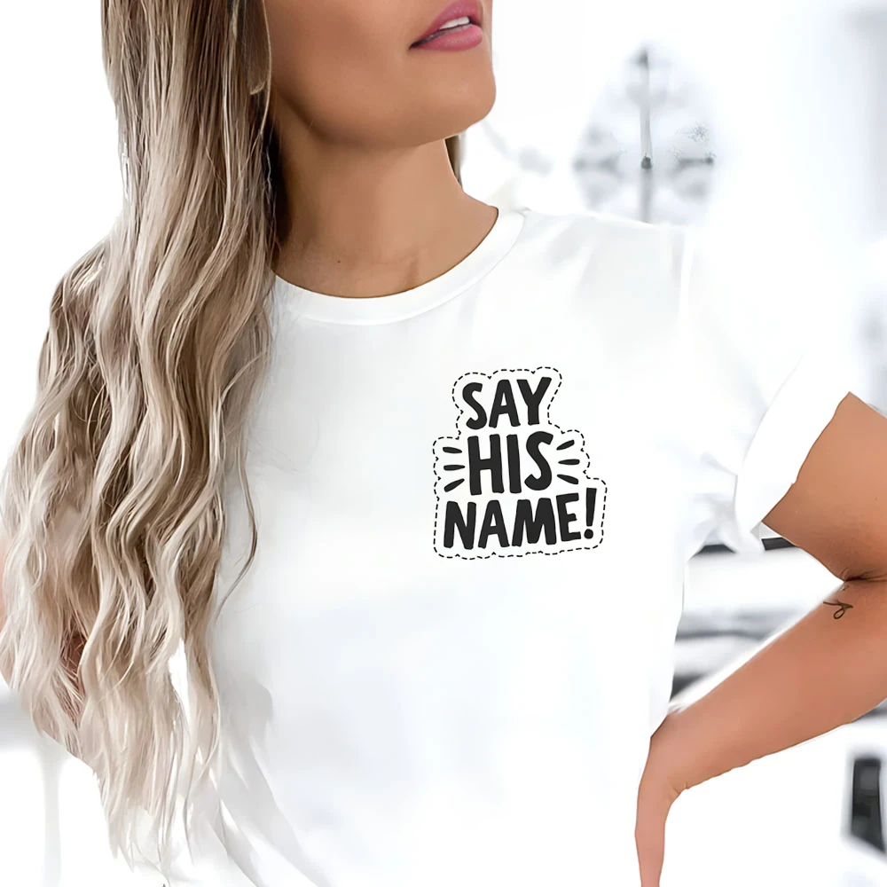 Names of God Print designs Women\'s Clothing Retro Christian Sublimation Tops Bible Affirmations Tees Dear Person Yahweh T-Shirts