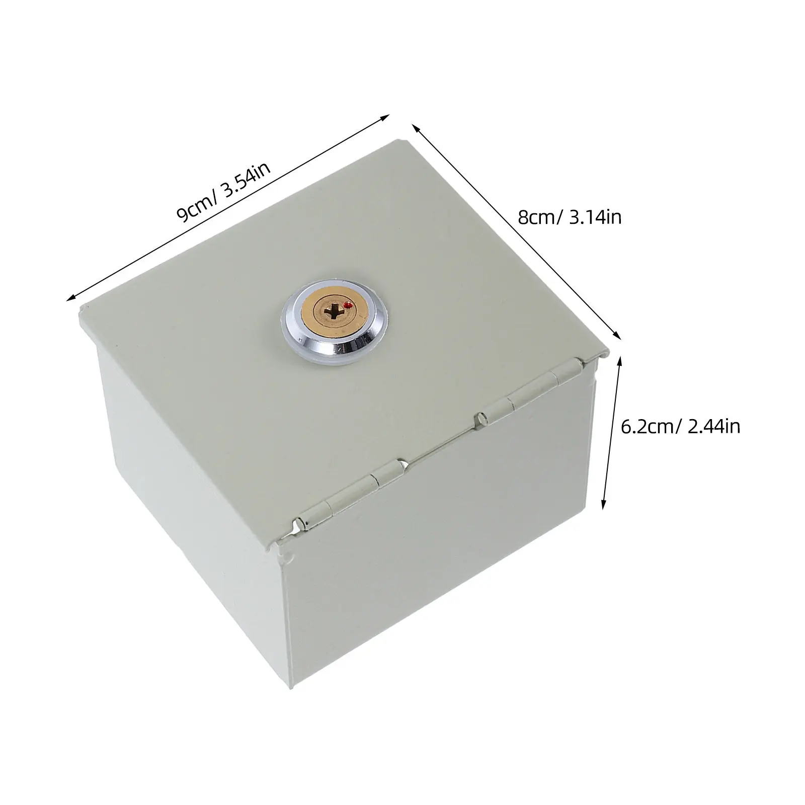 Wall Mounted Outlet Lock Box 86mm Standard Size Safety Socket Cover Weatherproof Modern Sleek Design