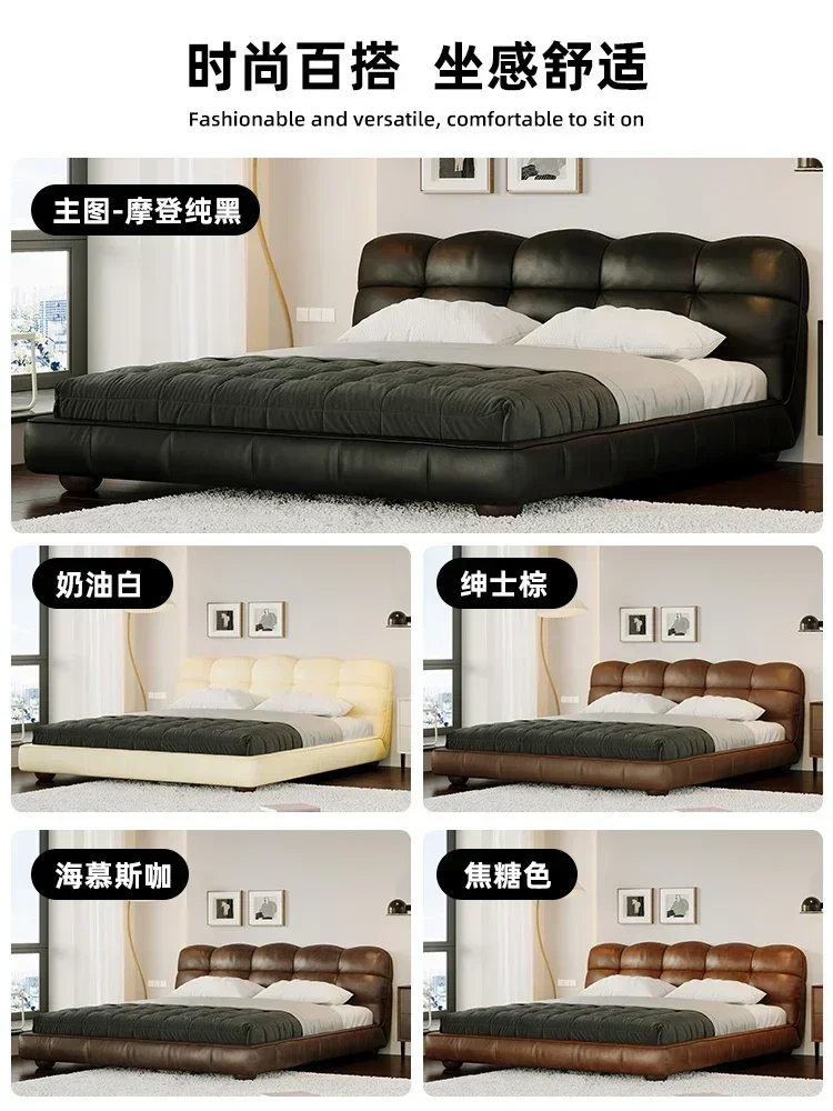 

Leather Bed Storage Bed Double Bed