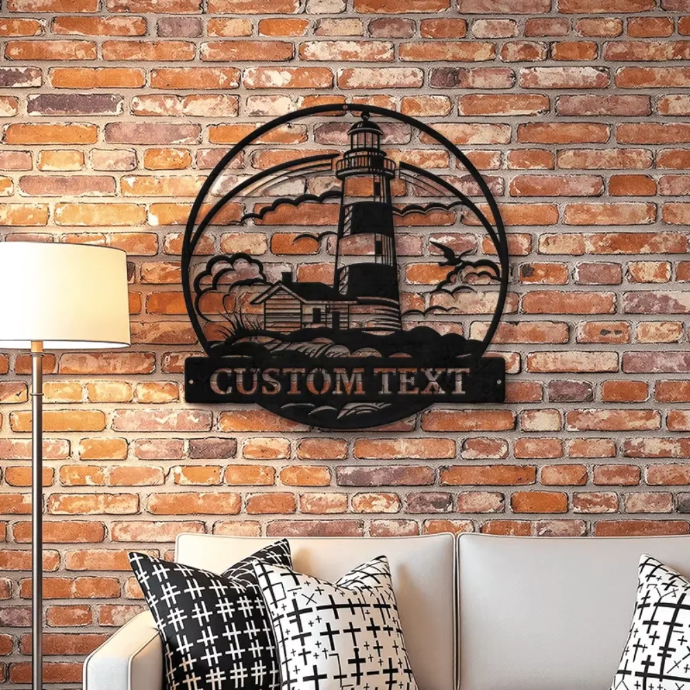

Custom Metal Wall Ar Nautical Decor, Personalized Text, High - Quality Rustic Metal, Stand - out for Home, Garden, Beach House