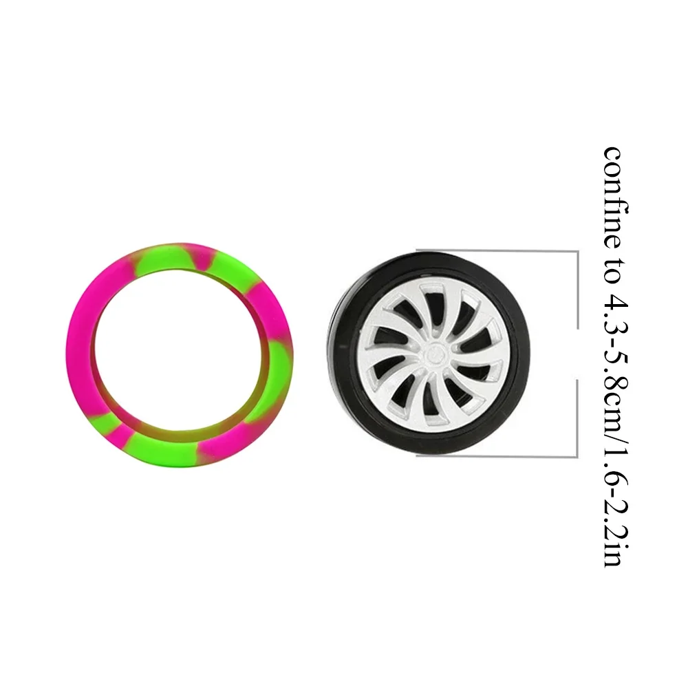 8pcs Luggage Wheels Protector Cover DIY Colorful Silicone Trolley Case Silent Caster Sleeve Reduce Noise Suitcase Wheels Cover