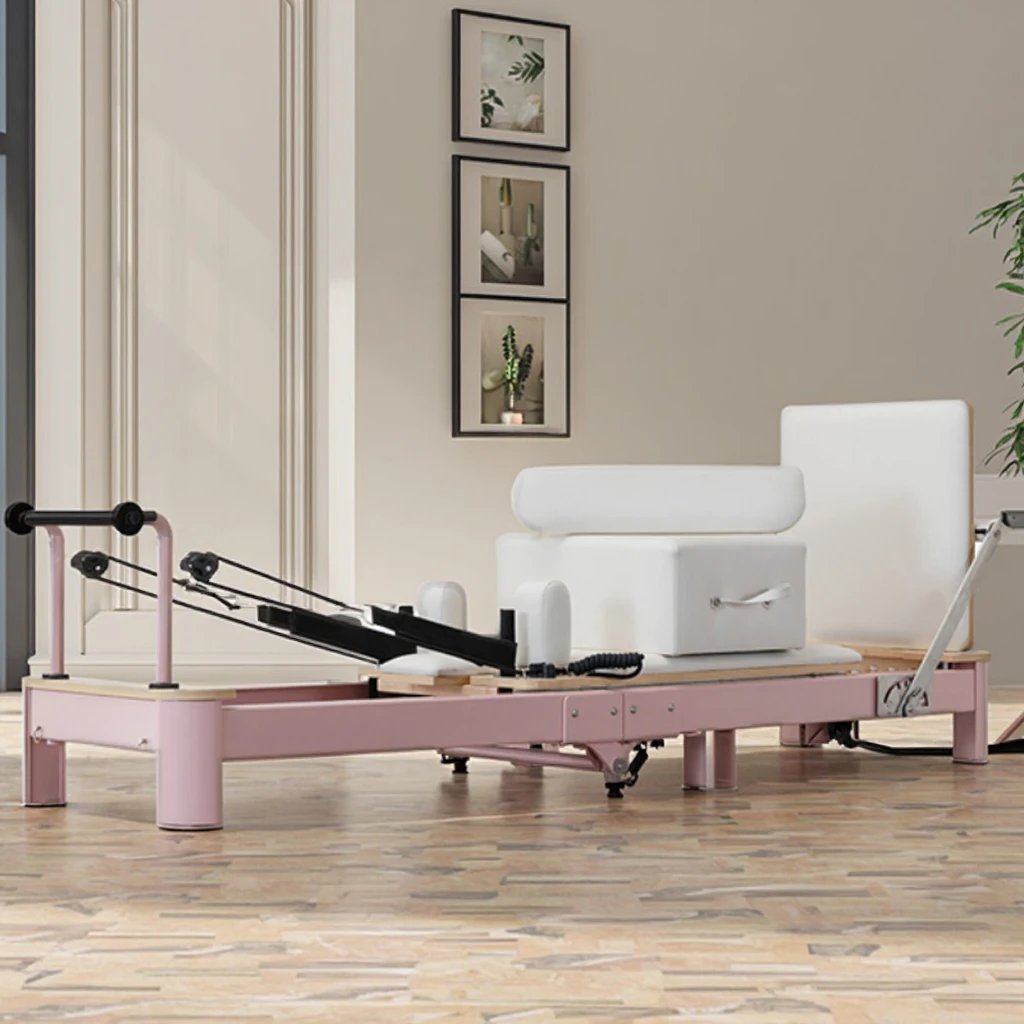 Reformer Pilates Equipment Yoga Studio Use Foldable Portable Folding Aluminum Alloy Pilates Reformer Fitness Equipment  for Sale