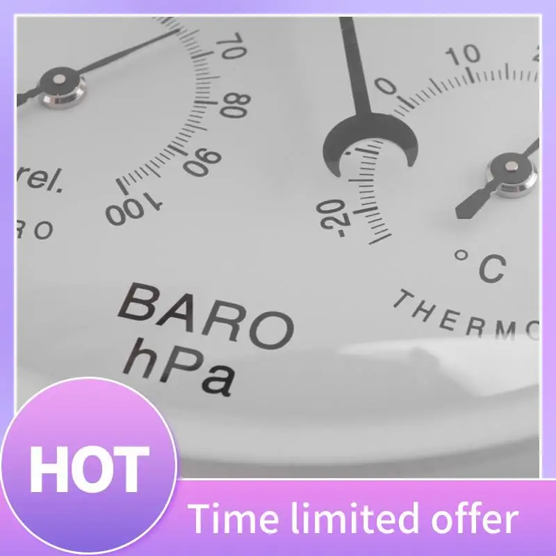 

ABFN-цифровой комнатный гигрометр, портативный 3 в 1, настенный термометр для погоды, барометр, гигрометр, домашний декор, 132 мм, для Di