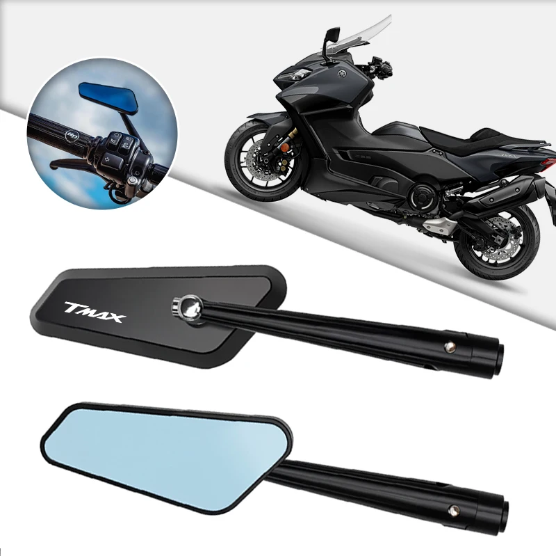 CNC Aluminium Motorrad Rückspiegel Seite Flügel Rück Reflektor Halterung Für Yamaha TMAX 530 500 560 TMax 530 SX DX TECH MAX