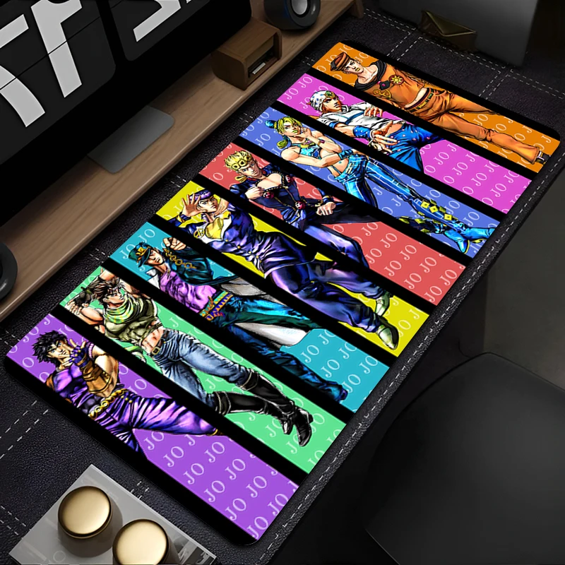 Alfombrilla de ratón para juegos, alfombrilla grande para teclado, accesorios para juegos, alfombrilla para jugador, alfombrilla para mesa, alfombrilla para PC de Anime, alfombrilla para ratón JOJO XL XXL XXXL
