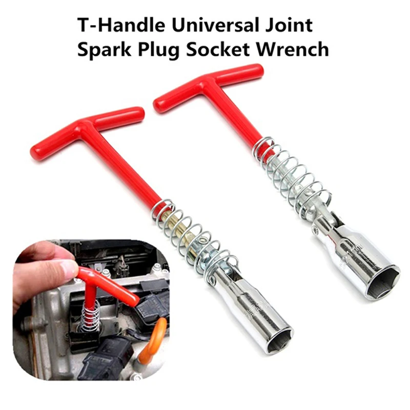 

16mm/21mm Spark Plug Removal Tool T-Bar T-Handle Spanner Socket Wrench