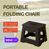 Foldable Chair with Anti-Slip Surface and Carry Handle for Fishing Trips, BBQs, Camping, and Gatherings