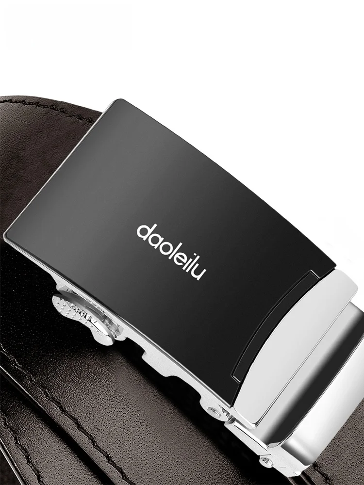 自動バックルレザーベルト-メンズ-本物の牛革-カジュアル-ビジネス-ウエストパンツ-ウエストベルト-中年-純粋なカーフスキン-ブラウン