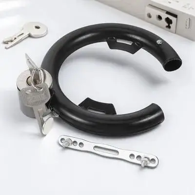 

1Set Convenient Portable Bike Lock Stainless Steel Round Shaped Anti-Theft Lock for Bicycle E-Bike Electric Scooter Battery Car