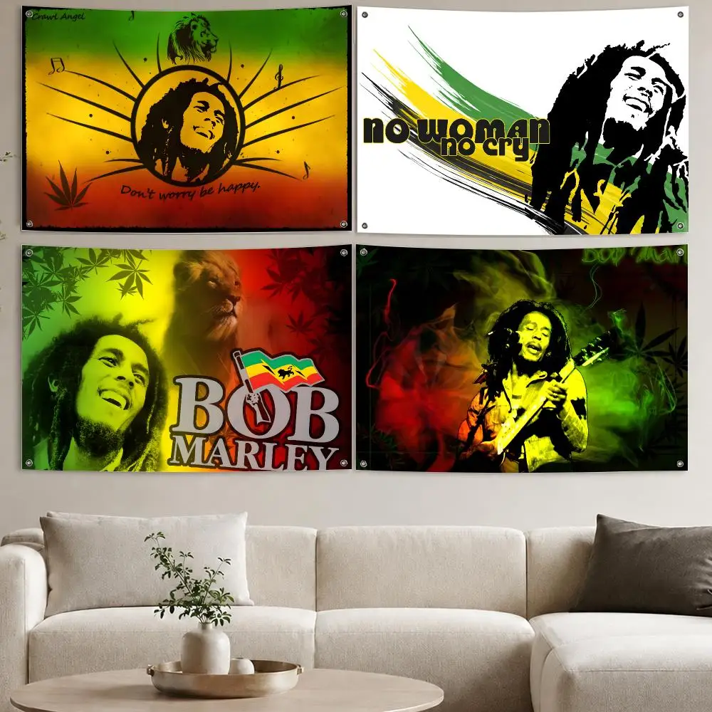 Rock Music Flags Aesthetic Wall Tapestry Printed Wall Hanging Living Room Party Outdoor Decor