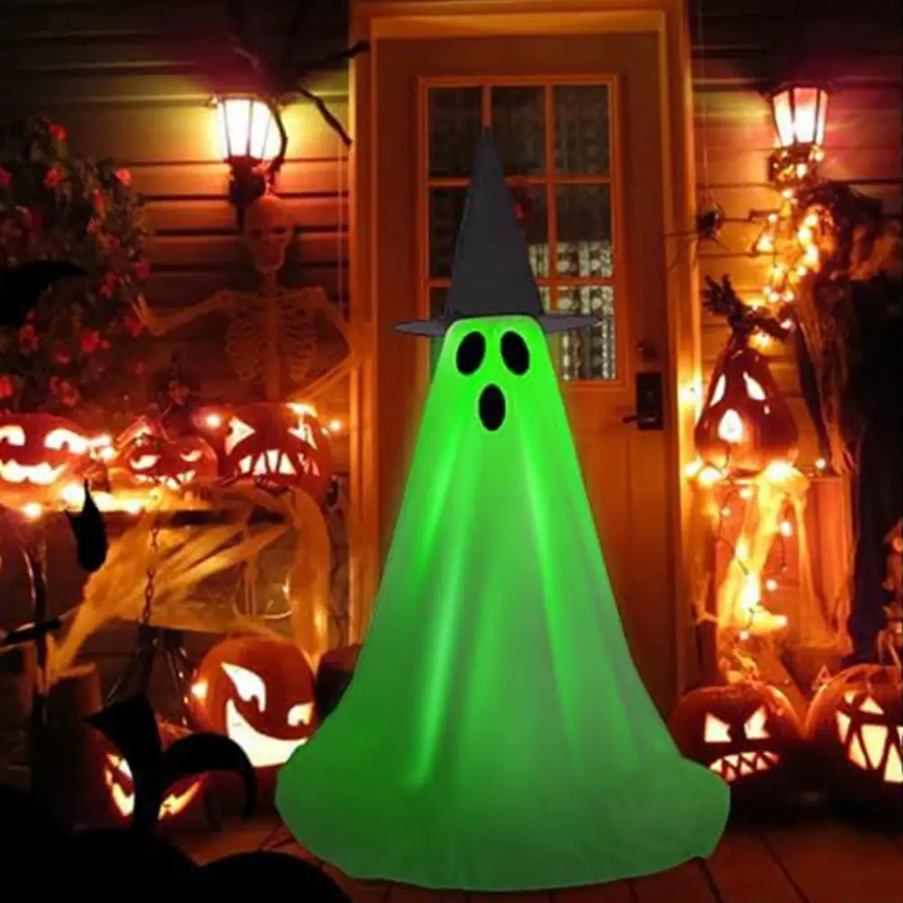 Decorazioni fantasma incandescenti decorazioni per la casa stregata Kit di decorazione fantasma di Halloween spettrale con luci a Led per portico per prato