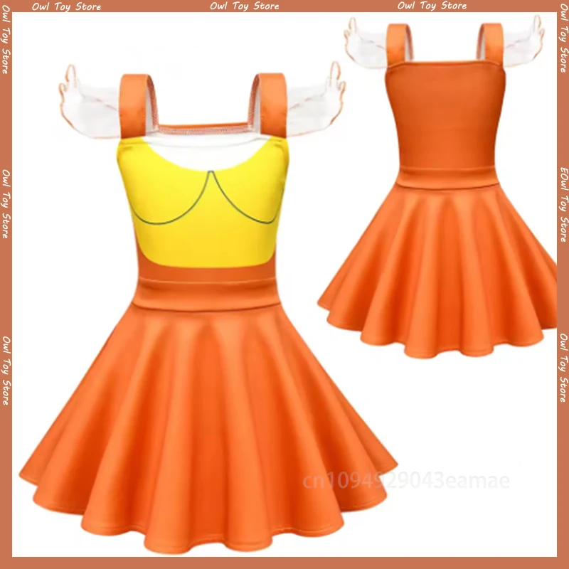 

Calamari Cosplay Game Costume Kids Girls Dress Fantasy Ballet Skirt Stage Performence Dance Skirts Halloween Party Carnival Suit