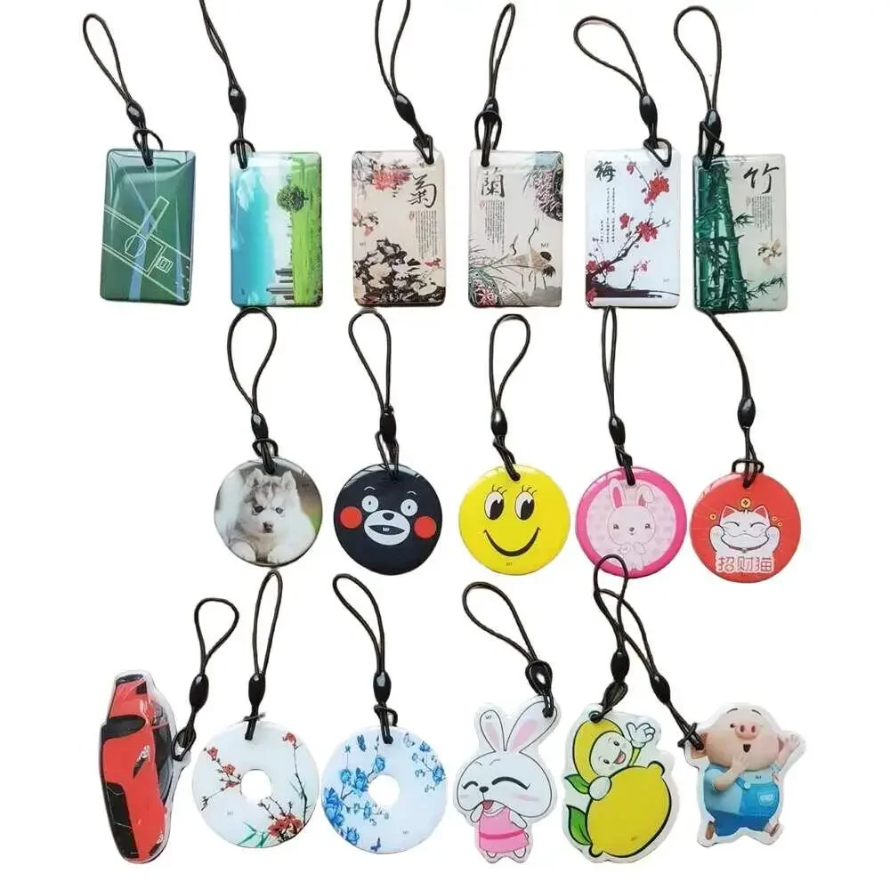 

1Pcs 13.56MHz UID IC Changeable S50 1K Rewritable NFC RFID Badge Keyfobs Keychain Key Tag Card For Access Control