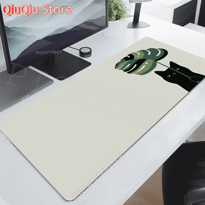 

Office Mouse Pads Cat Plant Table Mats Computer Mousepad Company Big Desk Pad 120x55cm Large Gamer Mousepads Mouse Mat Slipmat