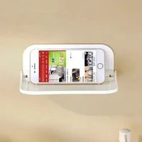 Folding Wall Mounted Shelf Saving Space Foldable Storage Rack Punch-Free Phone Holder Wifi Router Storage Tray BathroomOrganizer - Image 6
