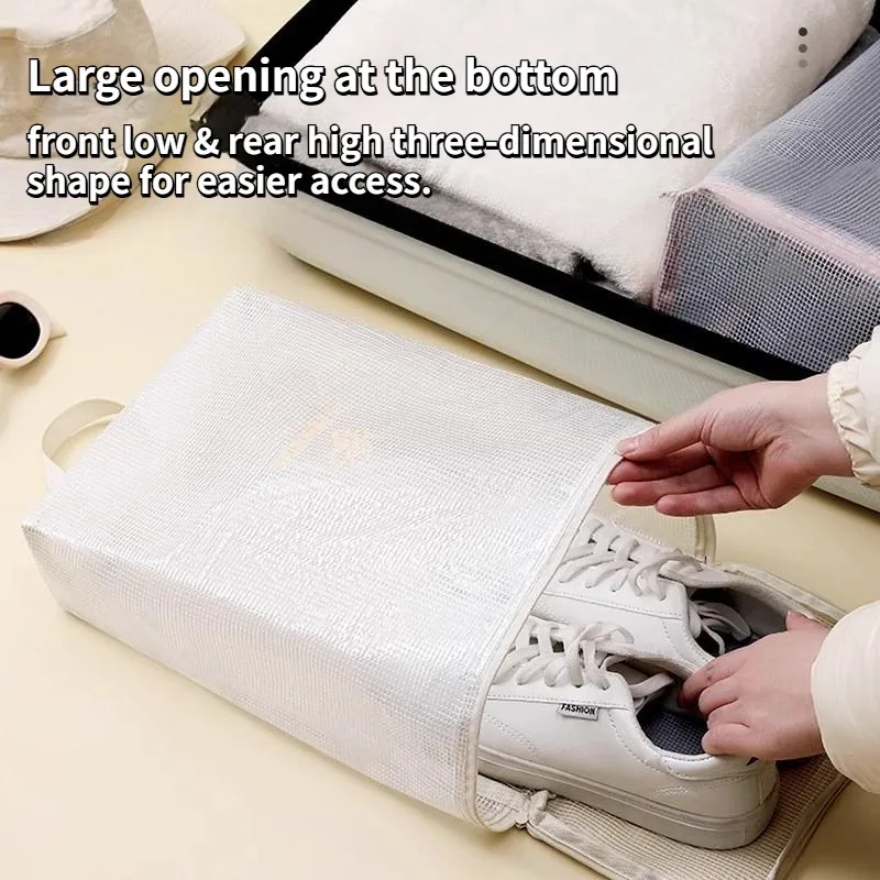 Travel Luggage Shoe Bags Men Women Reusable Dustproof Shoe Organizer Portable Waterproof Shoe Cover Sub-packed Gym Home Storage